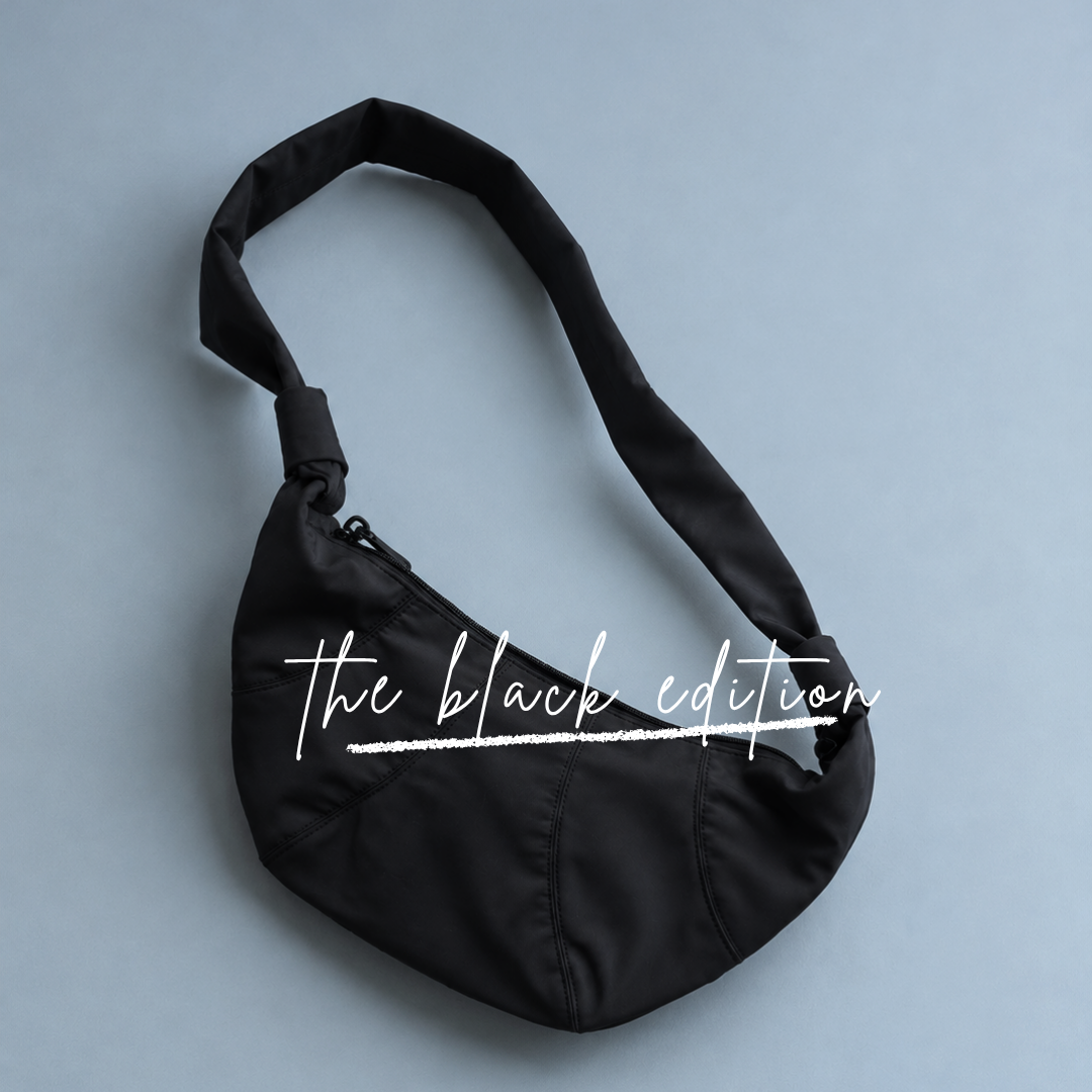 the black edition 極黑系列 | horn bag 防盜防潑水 牛角麵包