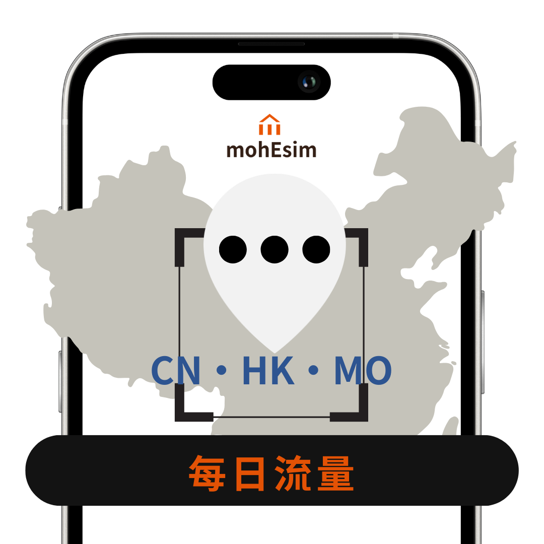 【中港澳 eSIM】mohESIM 5g 暢遊卡｜中國 香港 澳門 ｜高速上網免換卡｜結帳輸入esim10 再 9折