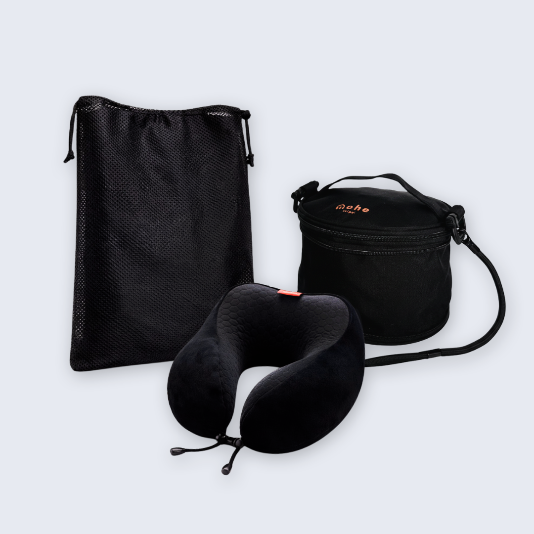 壓縮包＋大口袋 dora 有序透氣記憶棉頸枕