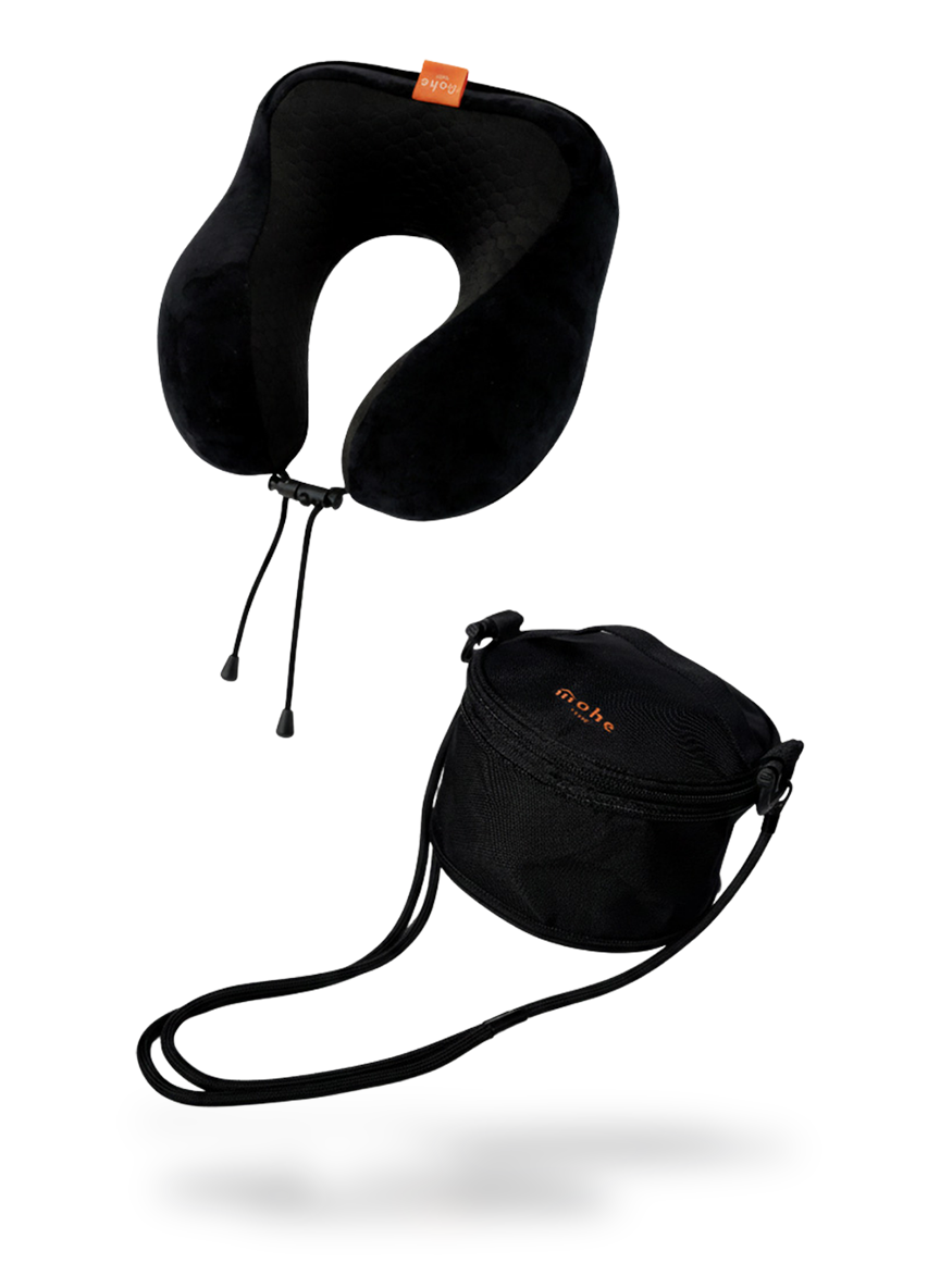 壓縮包＋大口袋 dora 有序透氣記憶棉頸枕