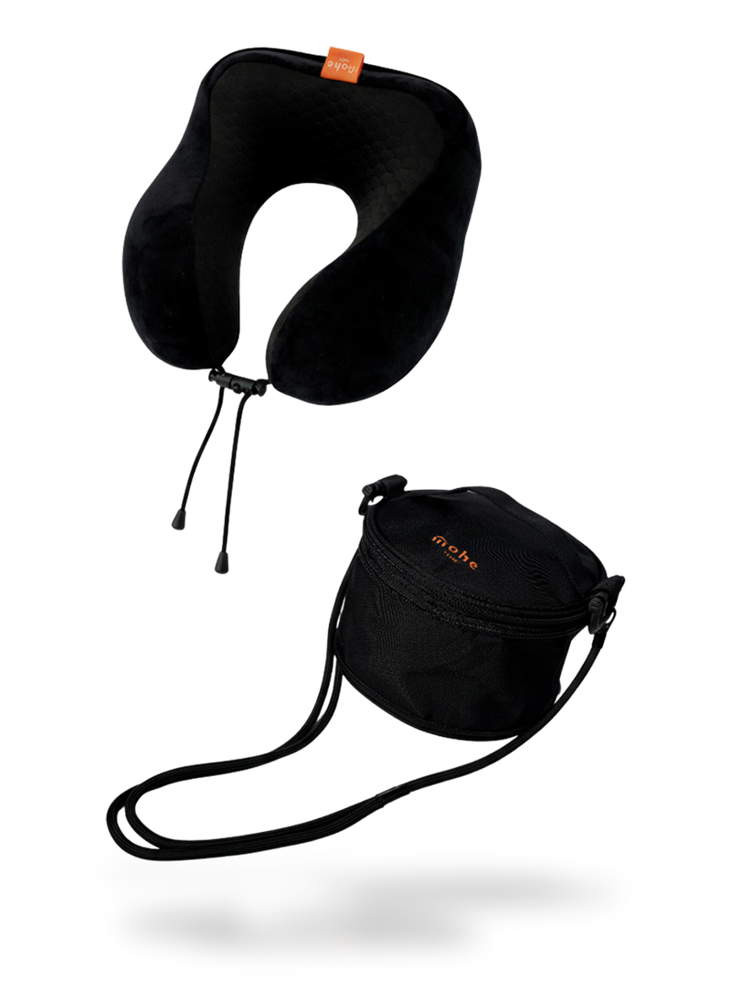 壓縮包＋大口袋 dora 有序透氣記憶棉頸枕