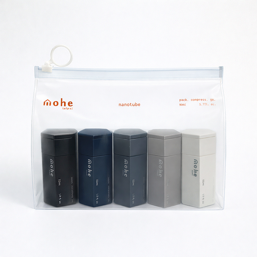 nanotube 六角矽膠旅行分裝瓶(五件組)