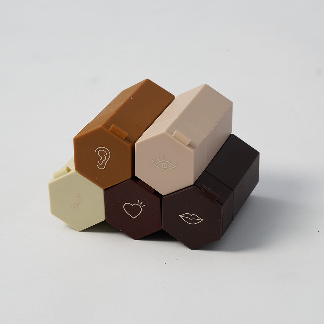 nanotube 六角矽膠旅行分裝瓶(五件組)