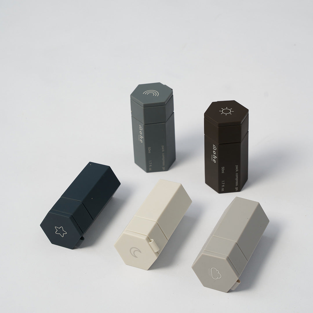 nanotube 六角矽膠旅行分裝瓶(五件組)