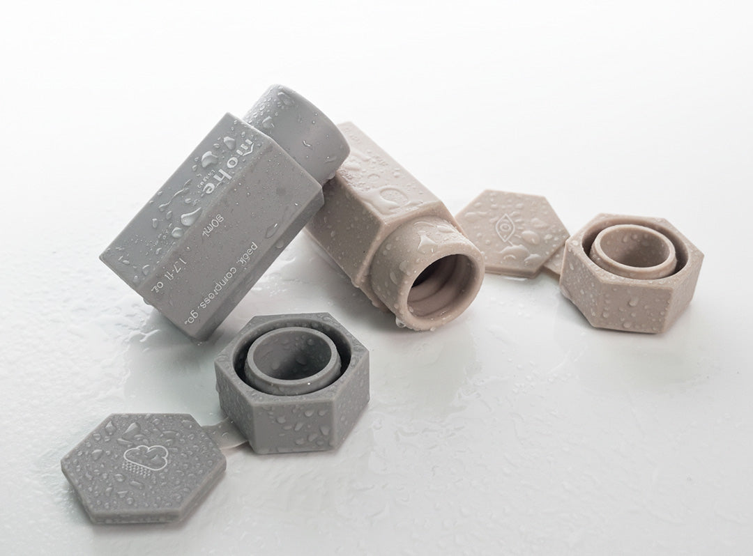 nanotube 六角矽膠旅行分裝瓶(五件組)